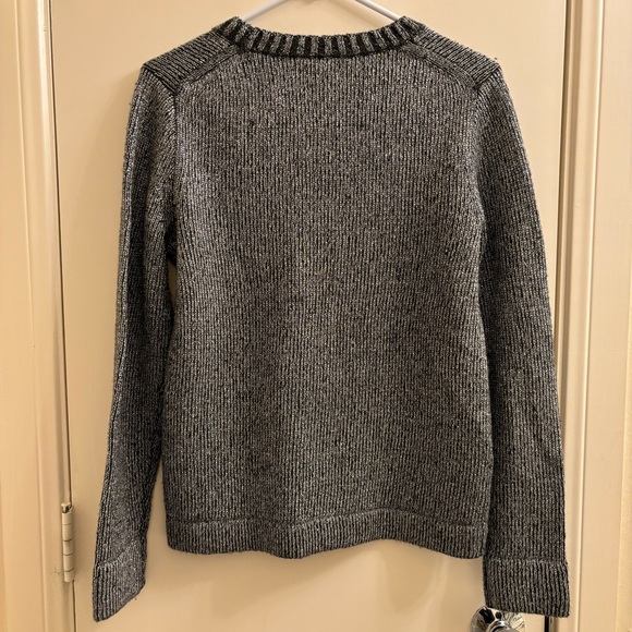 J Crew Metallic Metallized Fiber Lambs Wool Knit Crew Neck Sweater Size Small - Picture 2 of 6